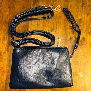 Navy Wristlet  or Crossbody Purse